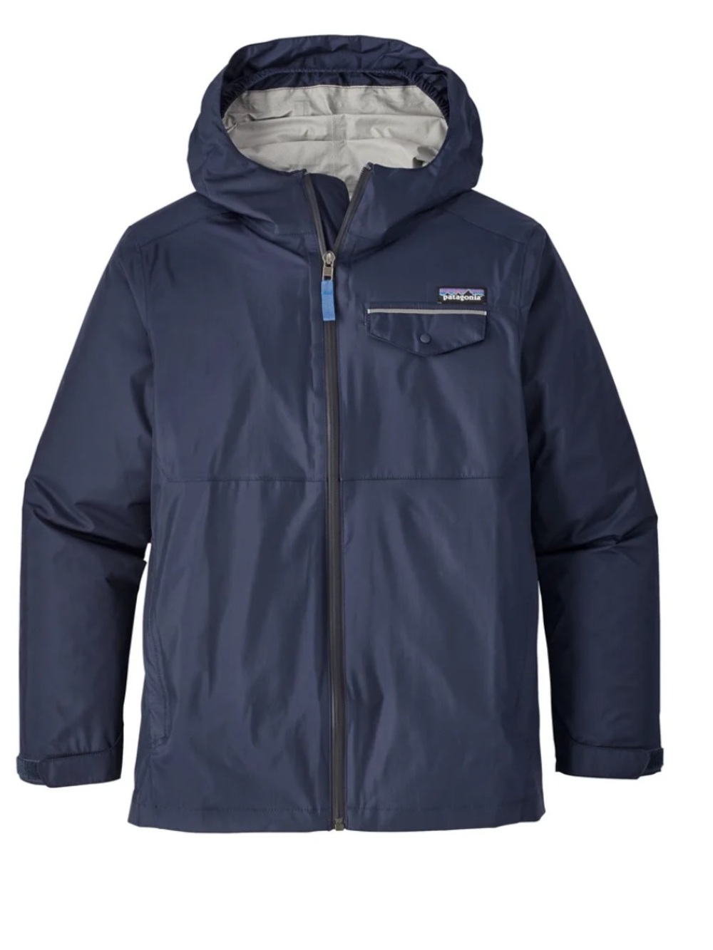 Patagonia Thorrentshell Breathable H2no Navy Hooded Rain Jacket Size 14